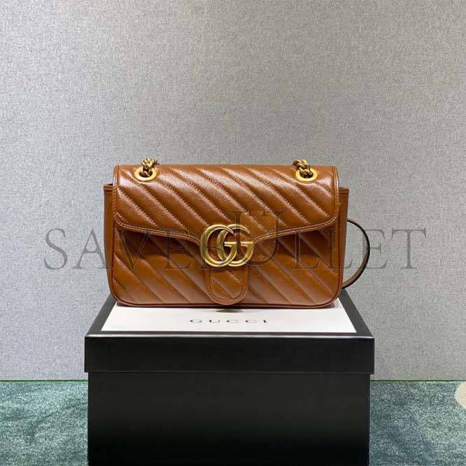 G*u*i marmont small matelasse shoulder bag 443497 (26*15*7cm)